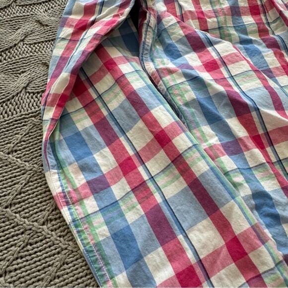 Jacadi Plaid Kids Button Down Shirt - Blue, Pink, Green ~ 7/8 - Picture 9 of 9